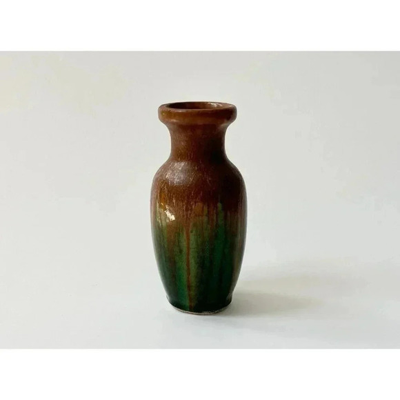 Drip Glaze Hosley Pottery Handmade Mini Vintage Vase - Picture 5 of 6
